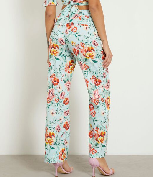 Floral print straight pant