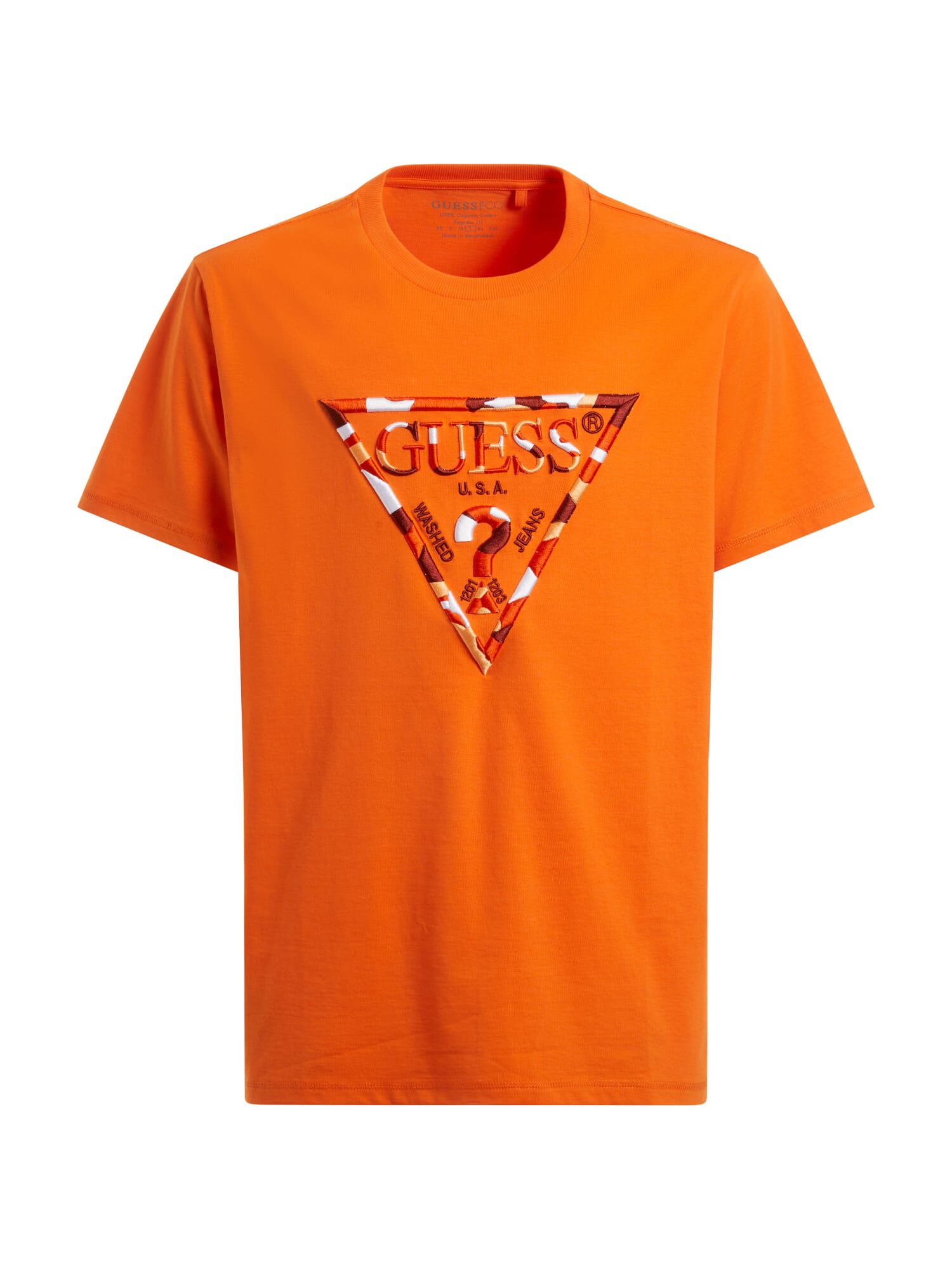 Green and orange guess shirt new arrivals