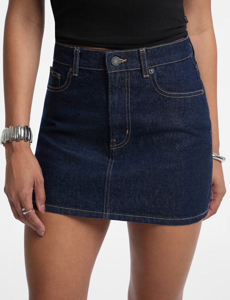 Denim mini skirt