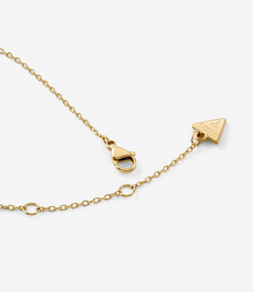 16-18" pave heart y necklace