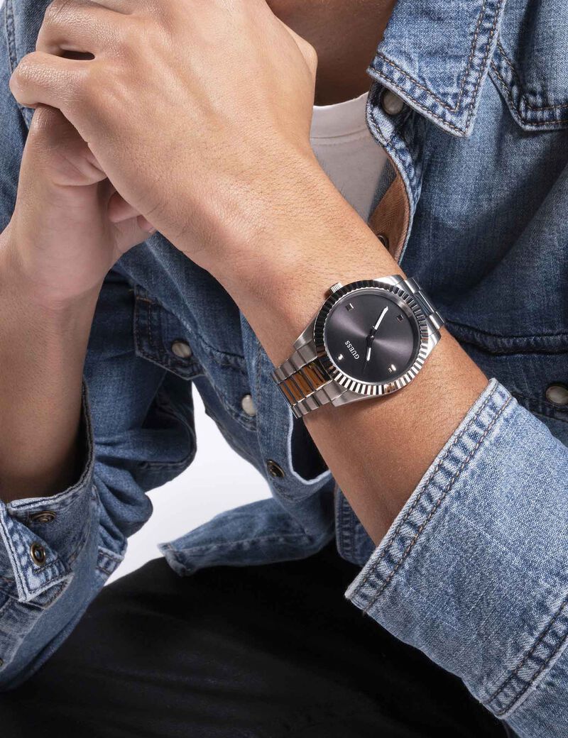 Silver-tone Analog Watch