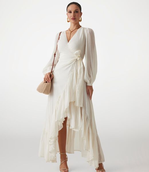 Marciano long fit-and-flare dress
