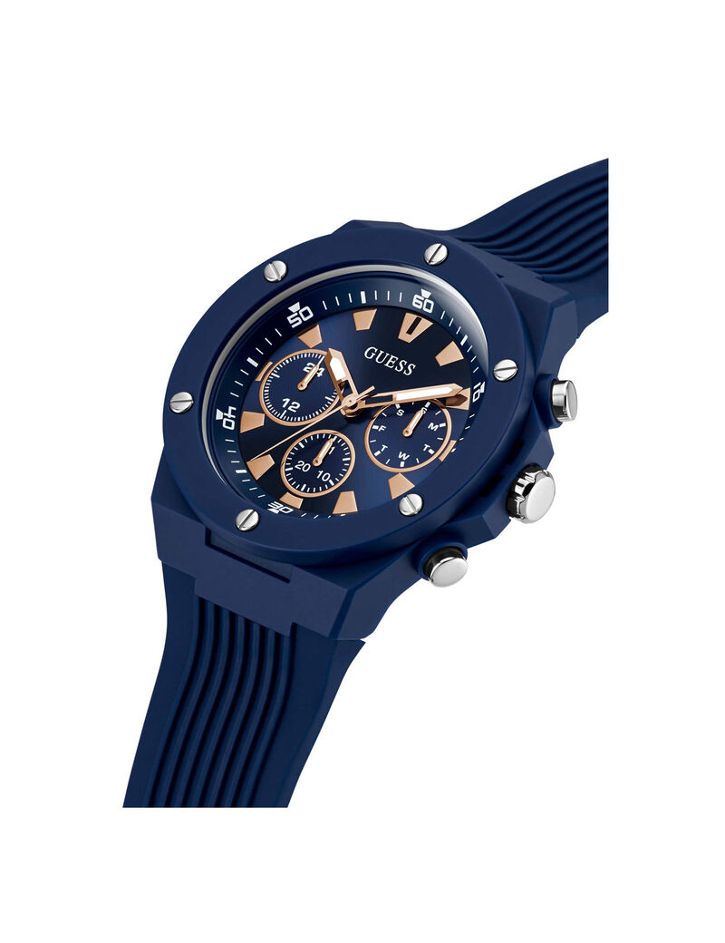 Navy Blue Multifuction Watch