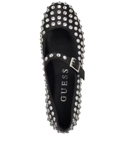 Embellished Mary Jane Ballet Flats