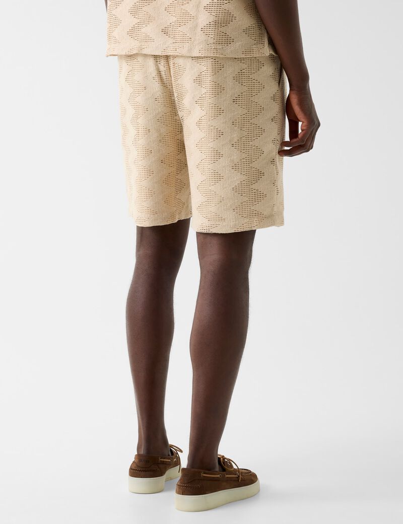 LATTICE KNIT SHORT