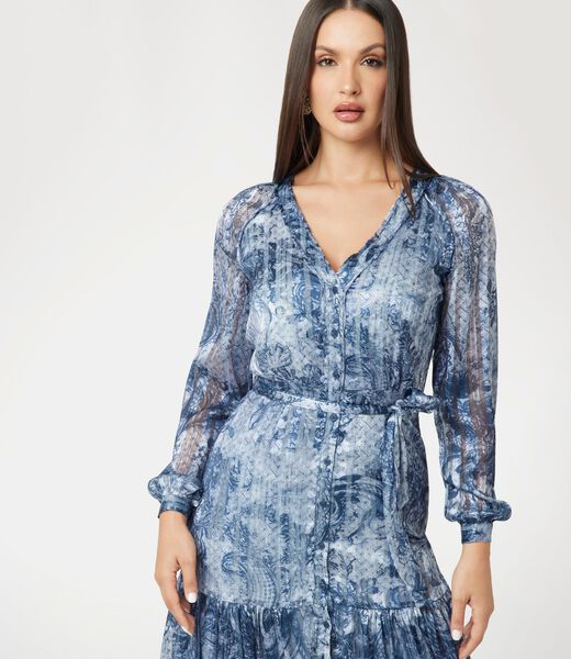 Long printed Georgette dress