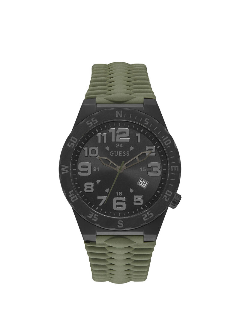 Olive And Black Multifuction Watch