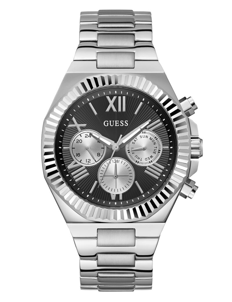 Stainless steel multi-function watch