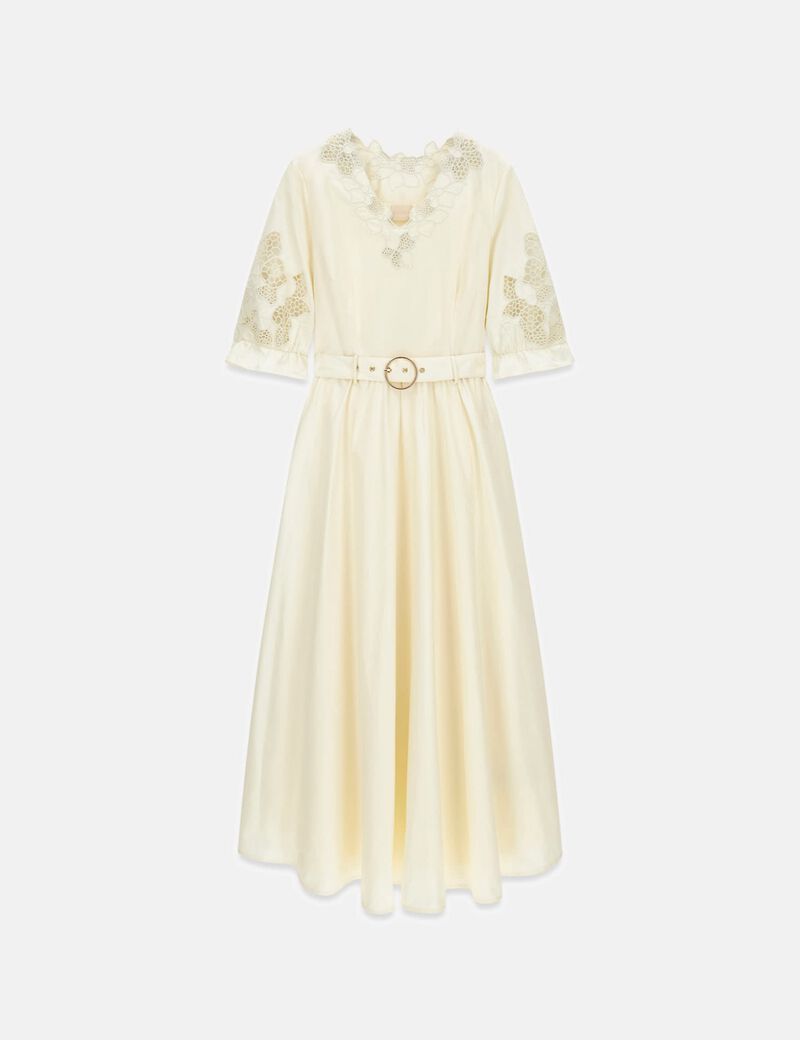 SONIA EMBROIDERED MIDI DRESS