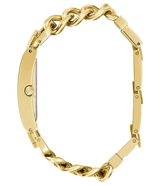 Guess Trend Women Mod Heavy Metal Quartz Analog 28 Mm Gld Case Gold Tone Ss Brt