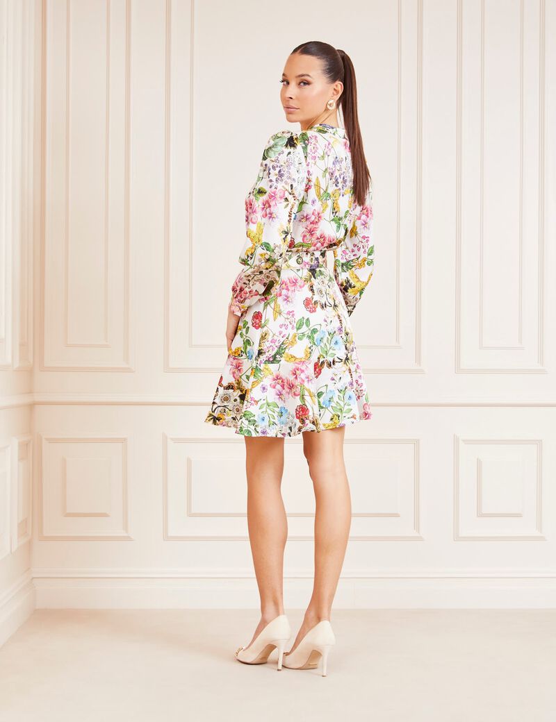 Marciano Floral Print Mini Dress