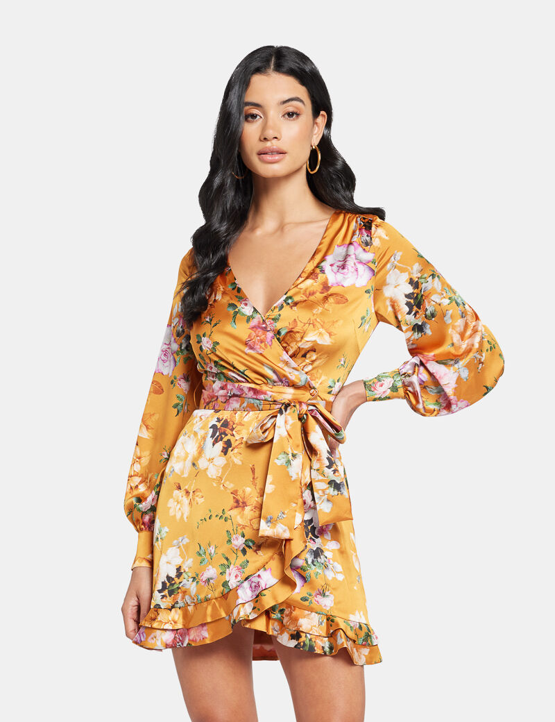 Ethereal Roses Wrap Dress