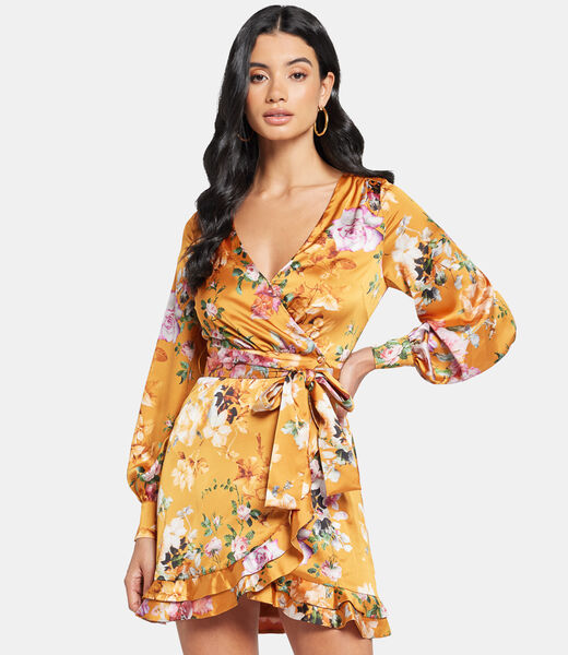 Ethereal Roses Wrap Dress