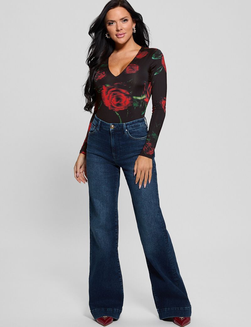 Floral print bodysuit