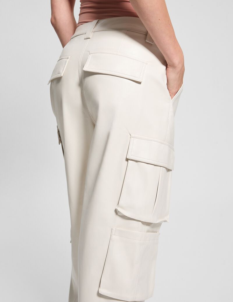 Kori faux leather cargo pant