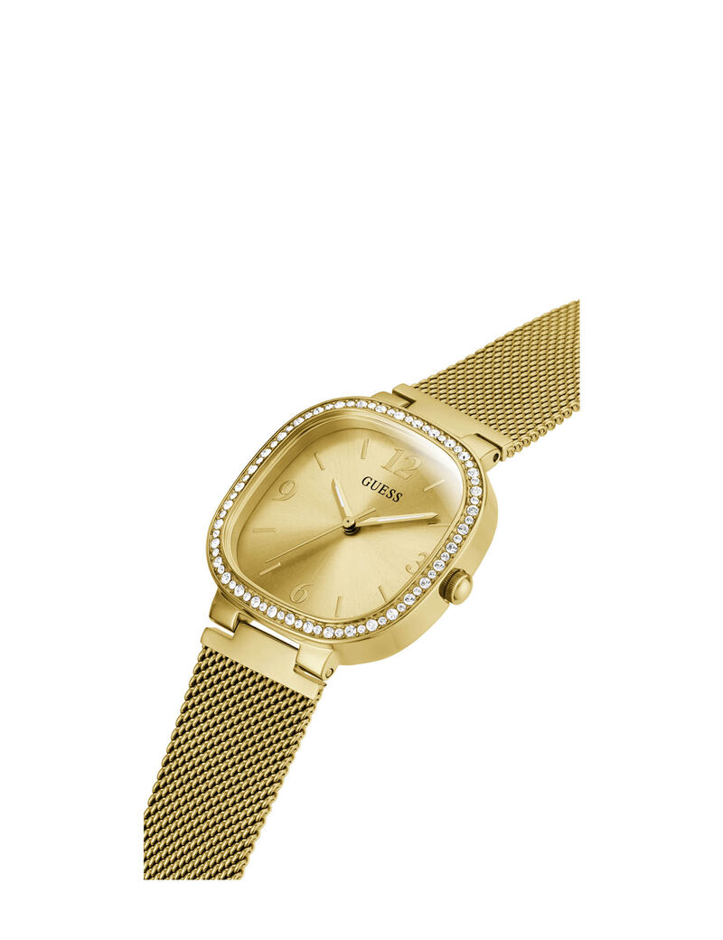Gold Square Mesh Watch