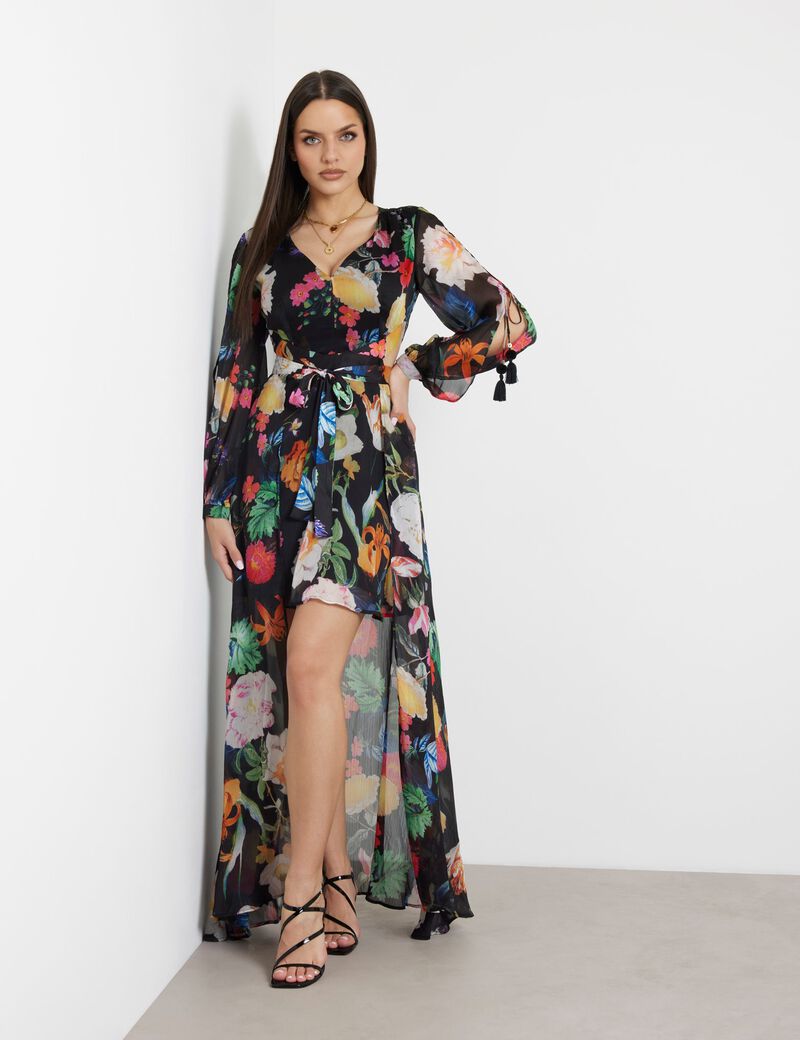 Dress with removable skirt