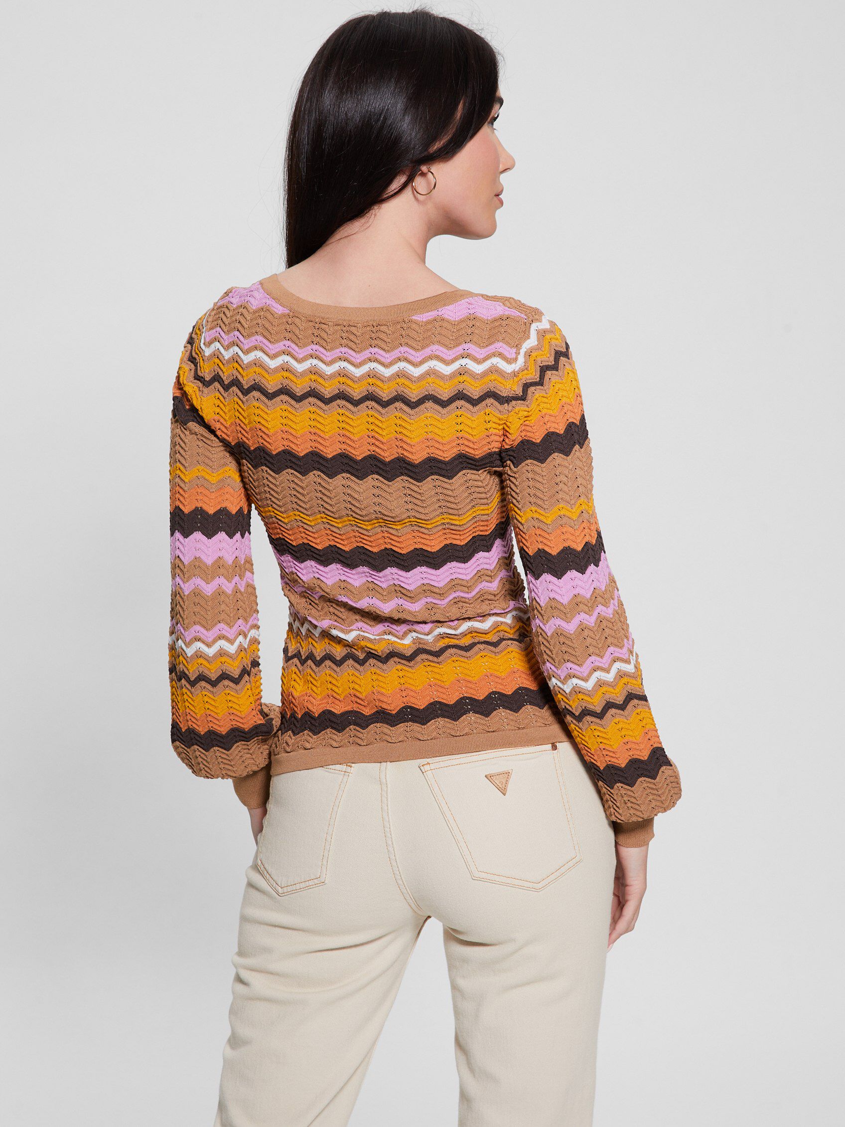 Guess striped sweater cheap