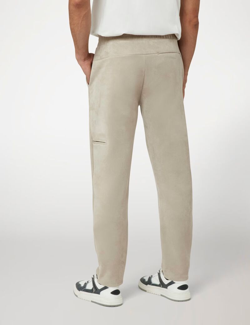 Sueded scuba pant