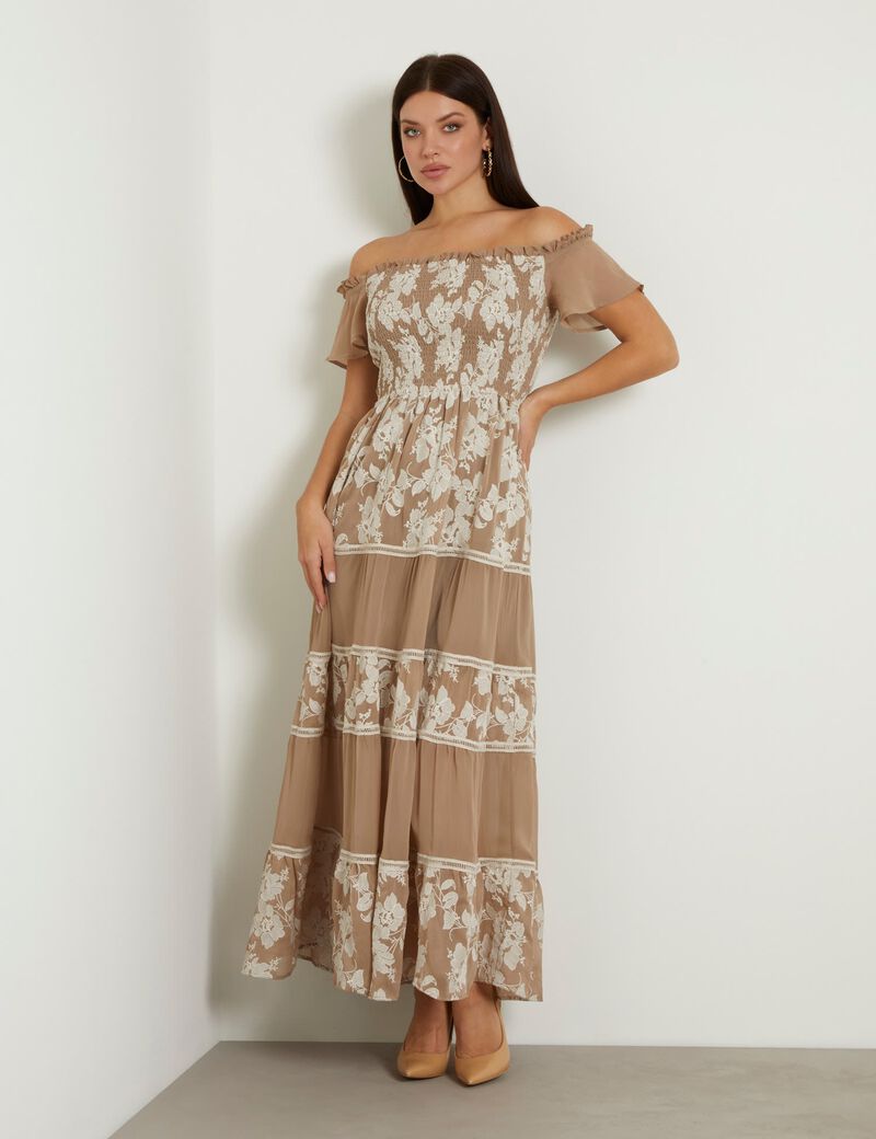 Embroidered long dress