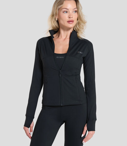 Printed logo zip jacket