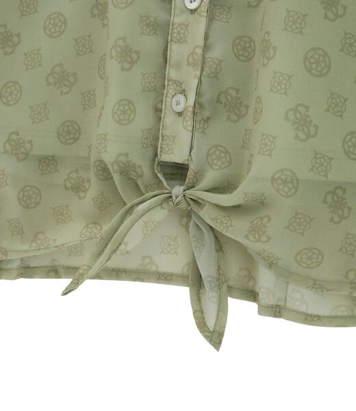 Chiffon bow shirt