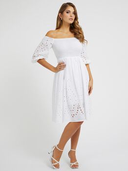 Off shoulder midi dress