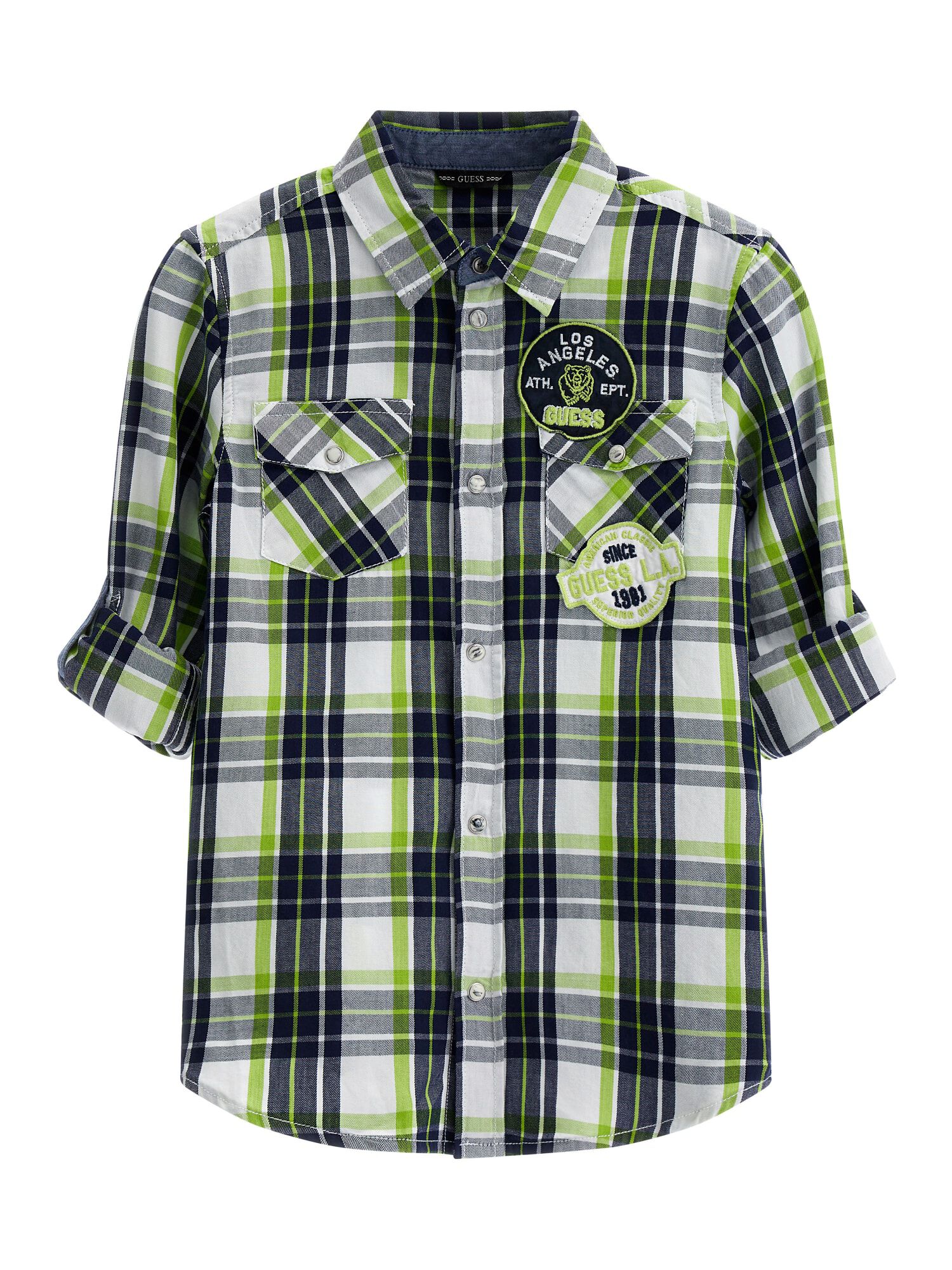 Guess flannel shirt discount