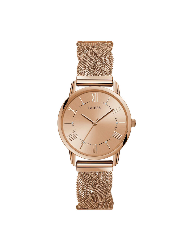 Rose Gold Mesh Watch
