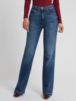 Straight Denim Pant Abrasions