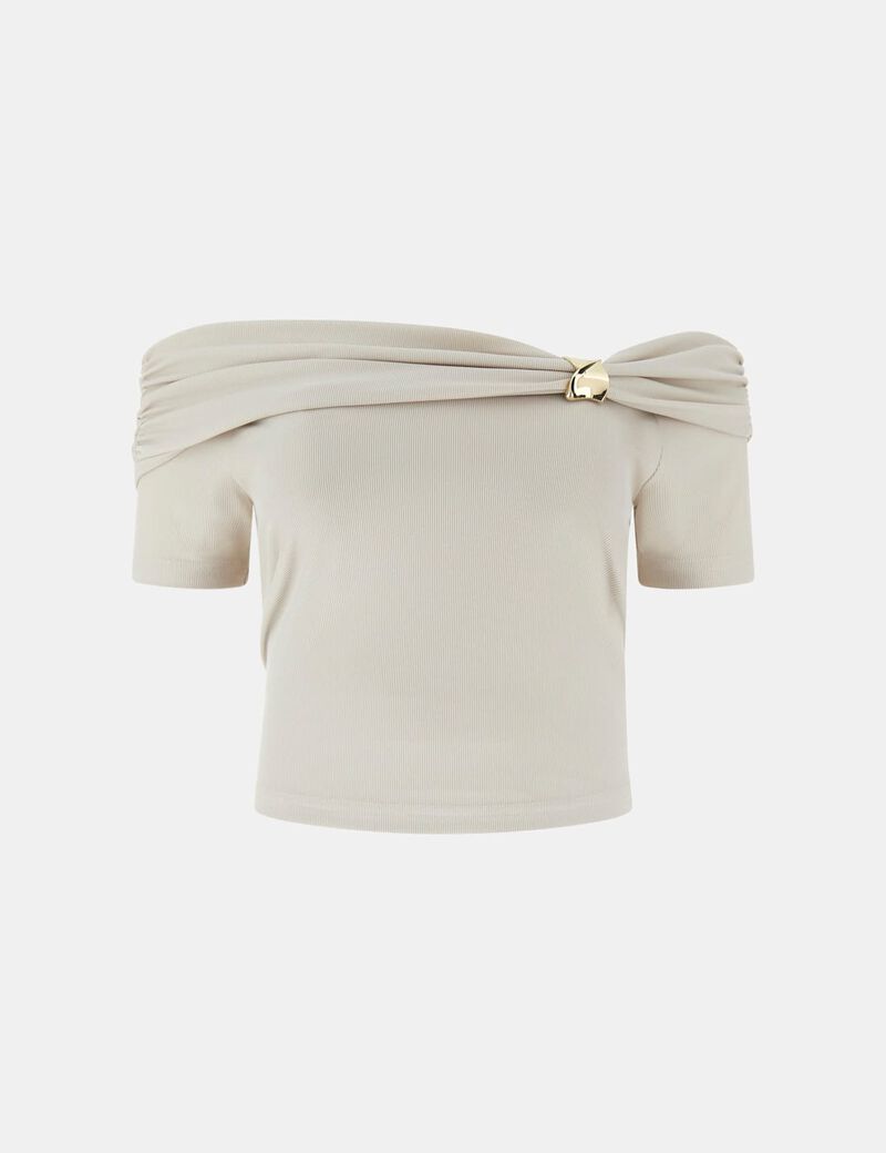 BRIGITTE OFF SHOULDER TOP
