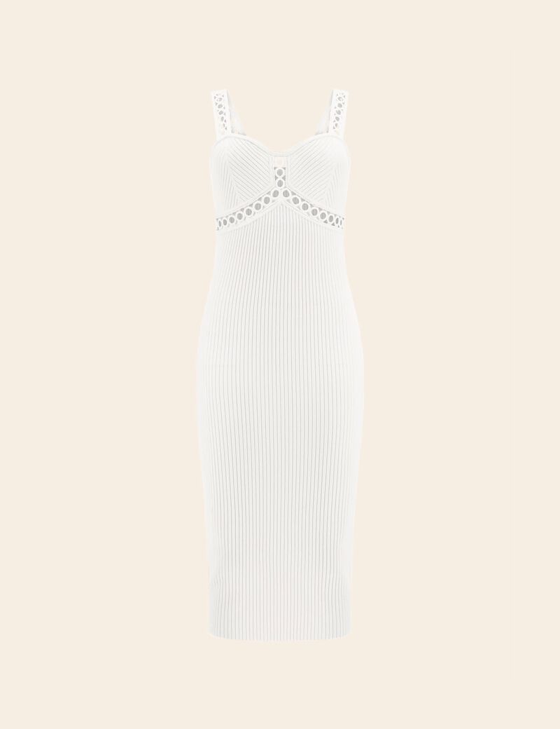 Marciano crochet tape bodycon mini dress