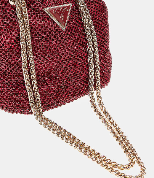Zalina rhinestone mini bucket bag