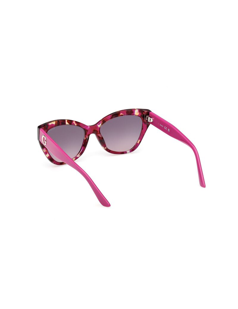 Square purple gradient smoke sunglasses