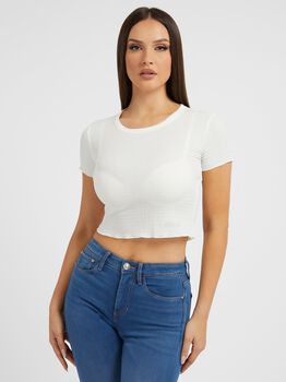 Smock stitch top