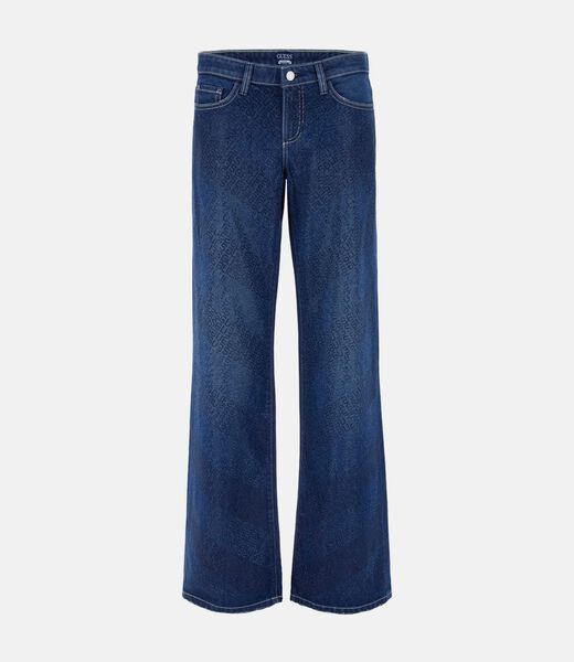 All-over logo regular jeans