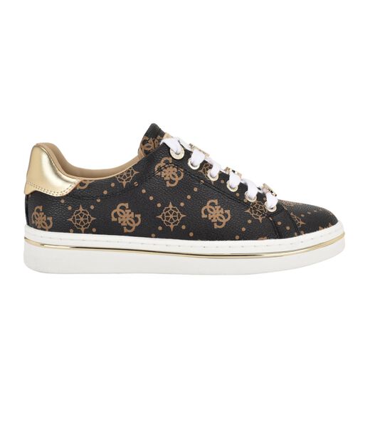 Lace Up Round Toe Sneaker with Charms