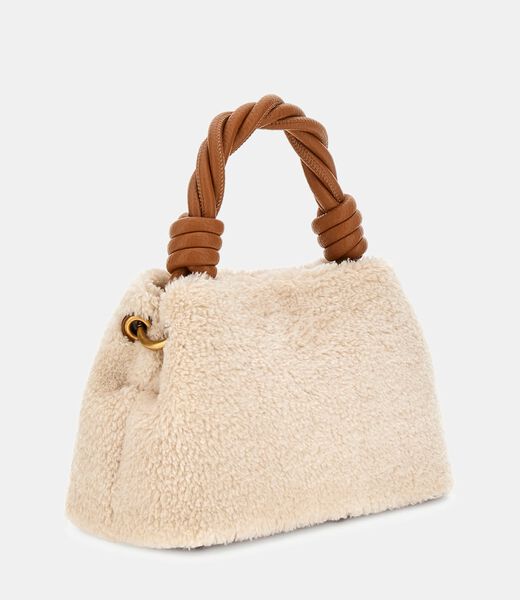 Shaida faux fur mini handbag