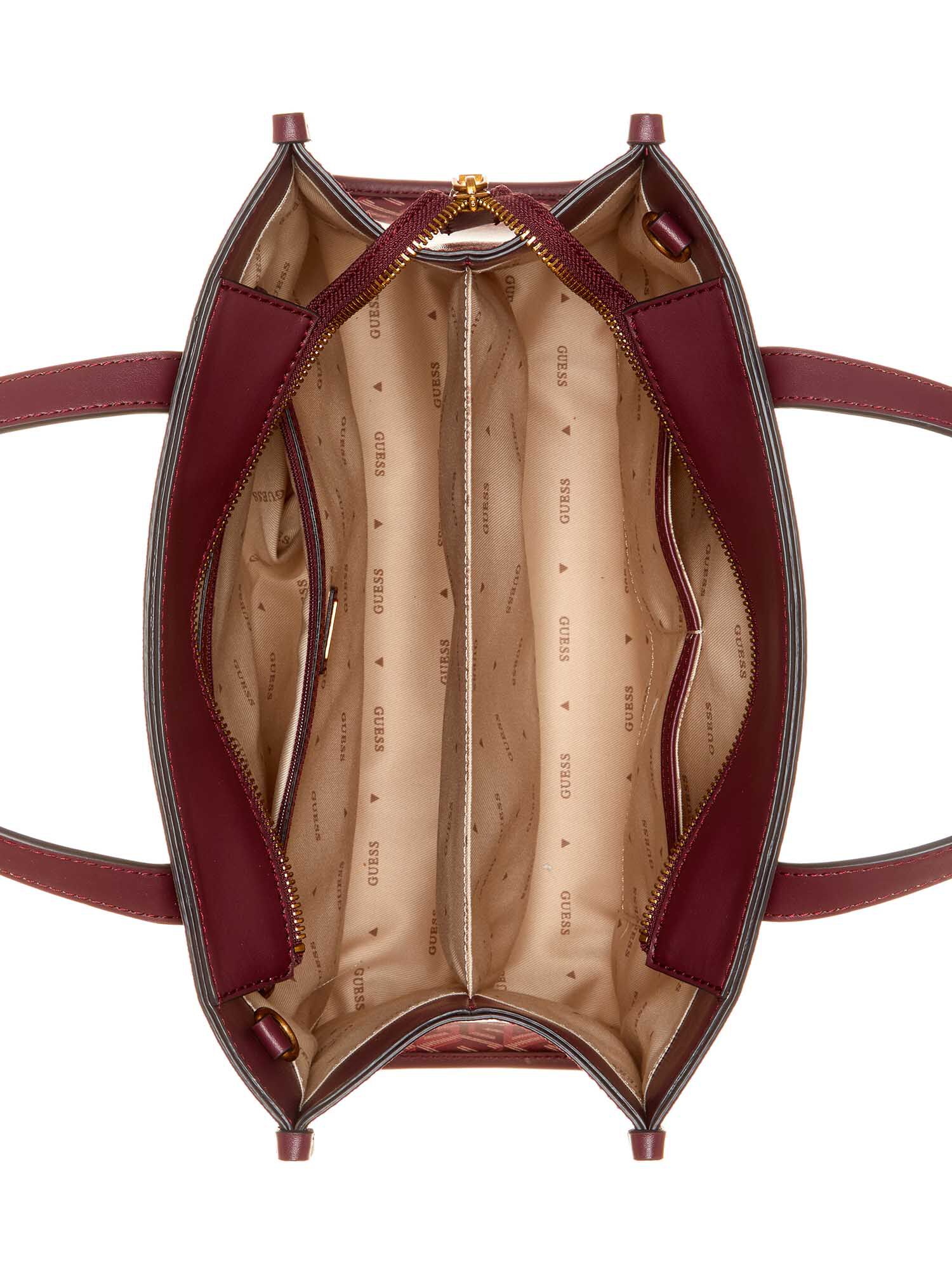 Burgundy guess handbag top