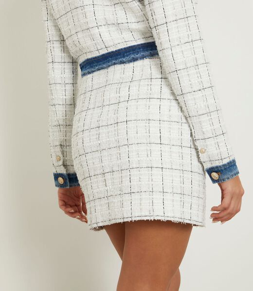 Tweed mini skirt