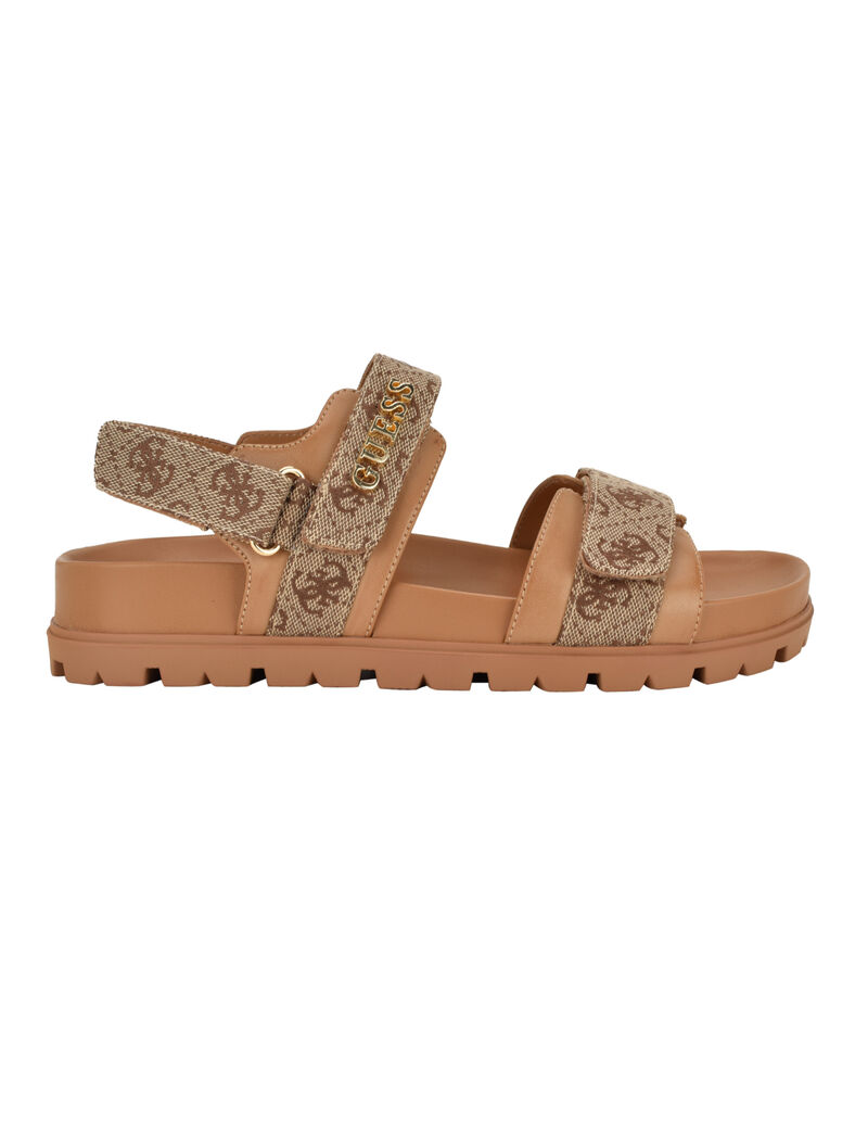 Florizy Embellished Sandal with a Hook and Loop Closure