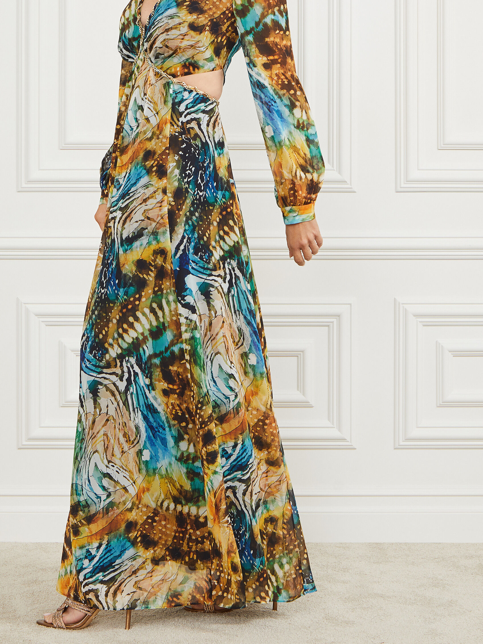 Marciano yellow dress top