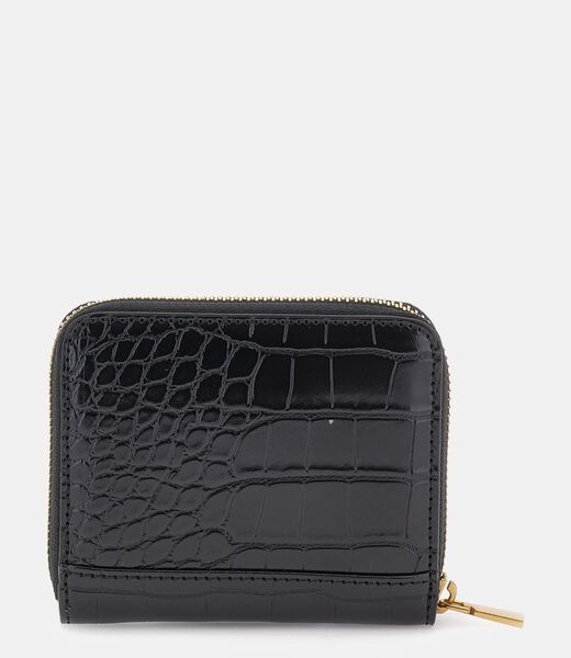 Laurel Croc Print Mini Wallet