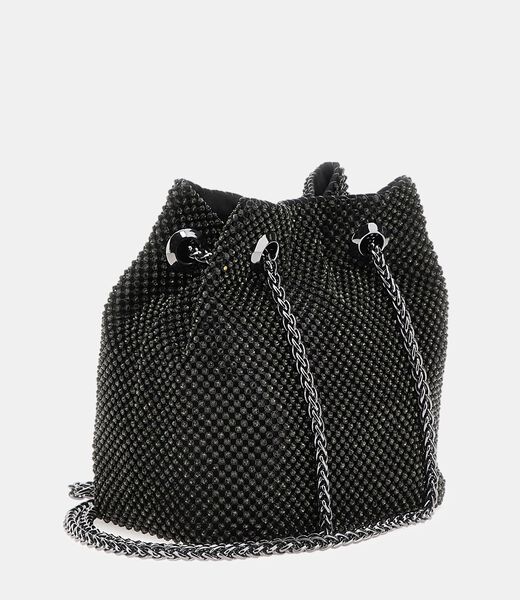 Lua rhinestone mini bucket bag