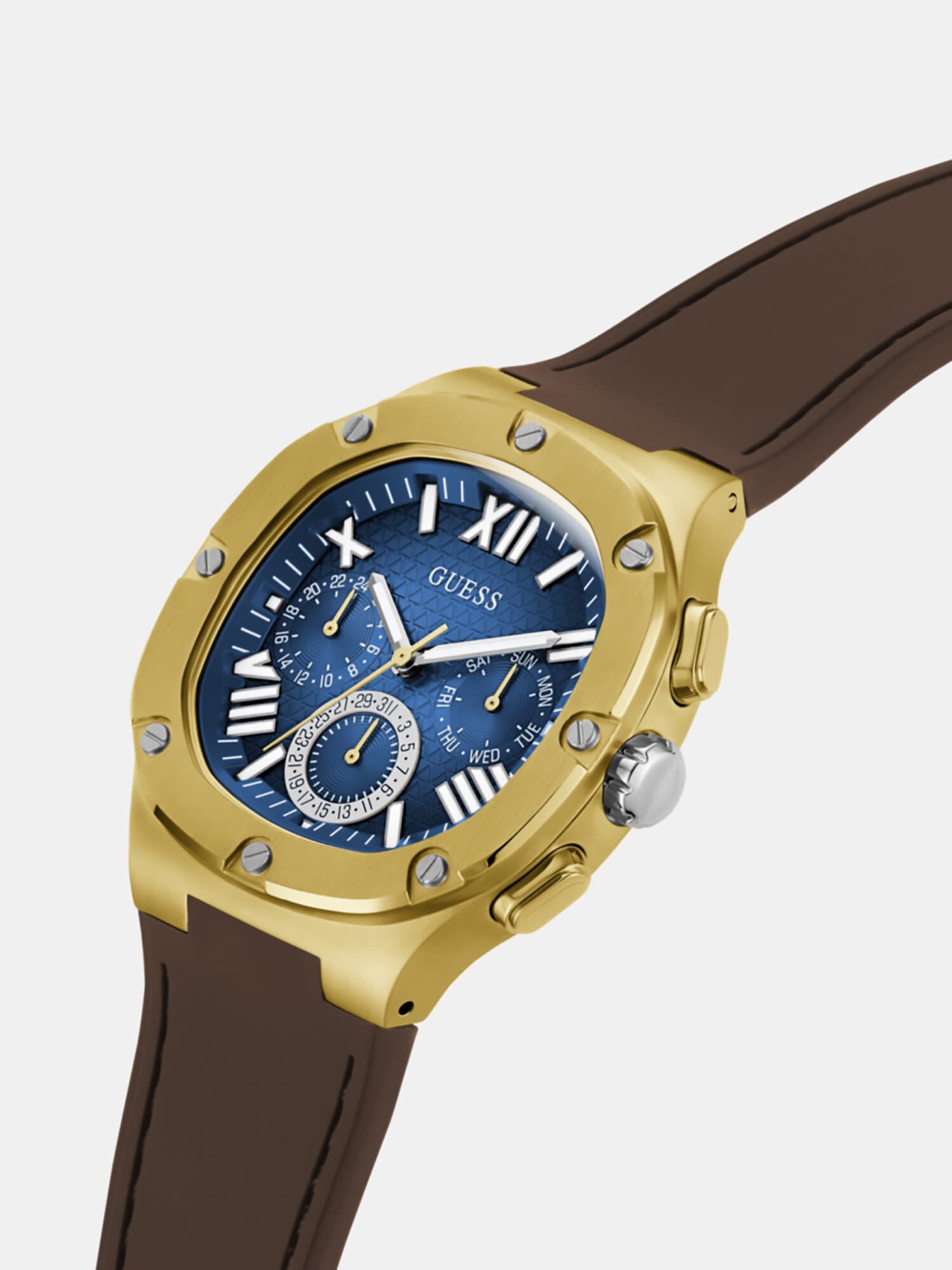 Shop GUESS Online Multi function silicone watch