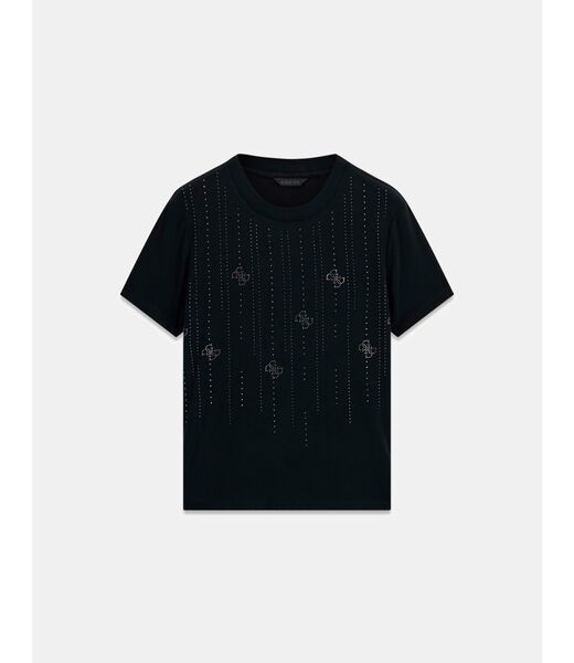 جيس rhinestones t shirt