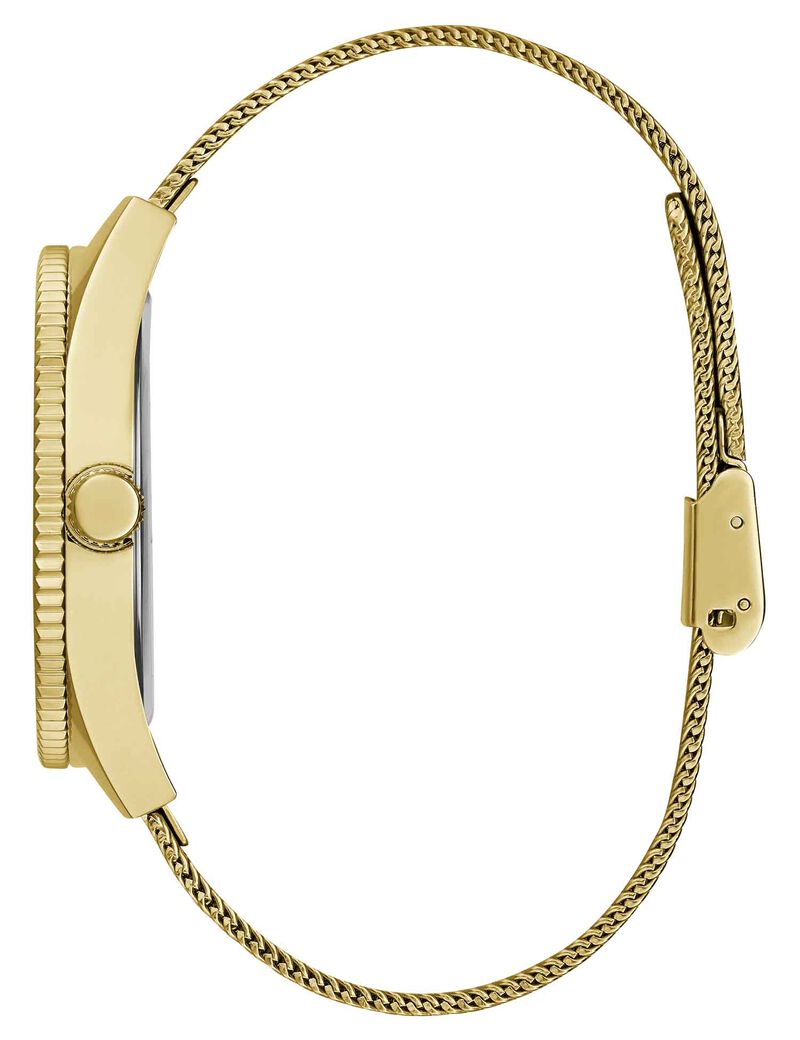 Gold-tone Mesh Analog Watch