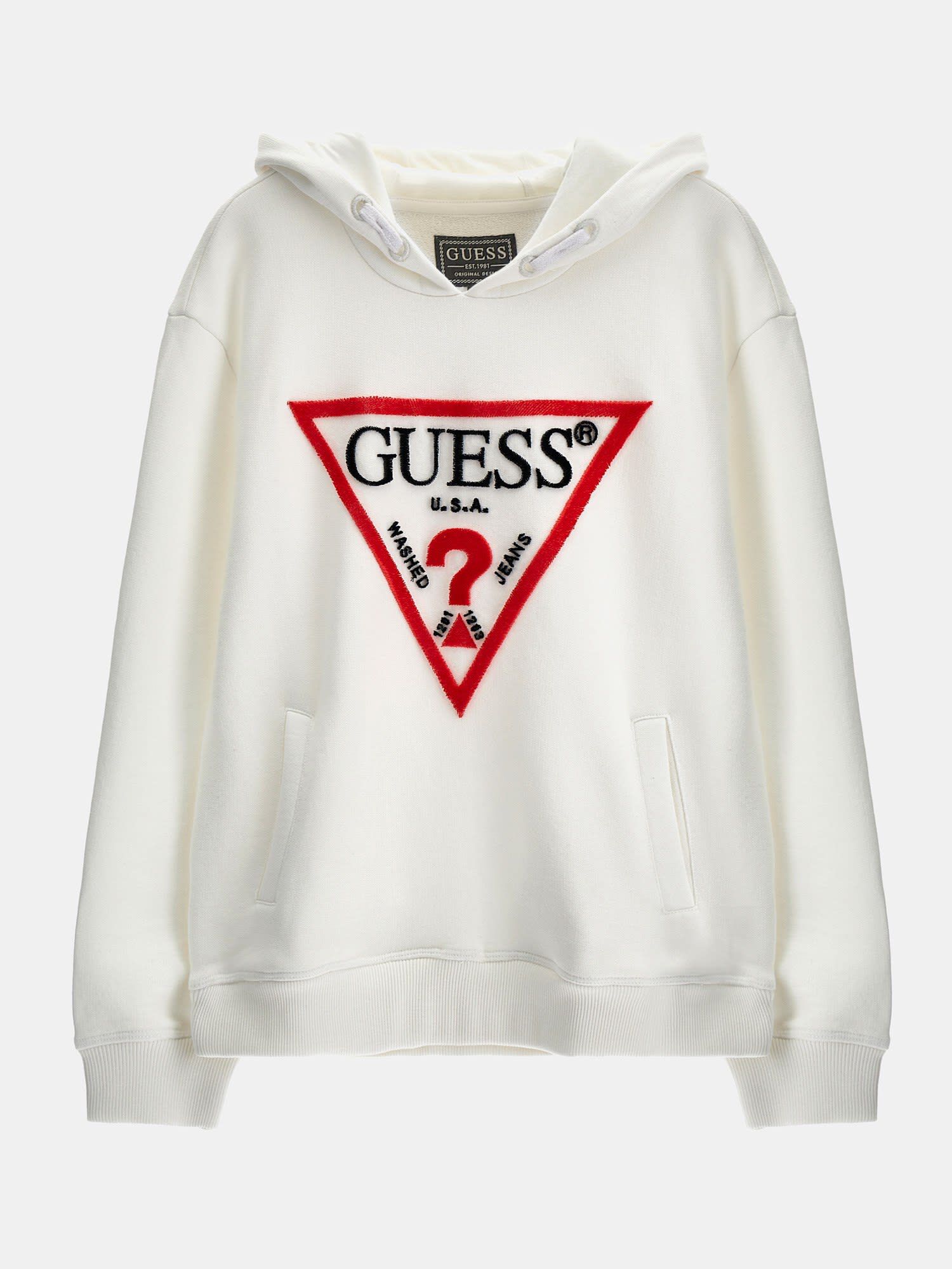 Guess triangle hoodie clearance