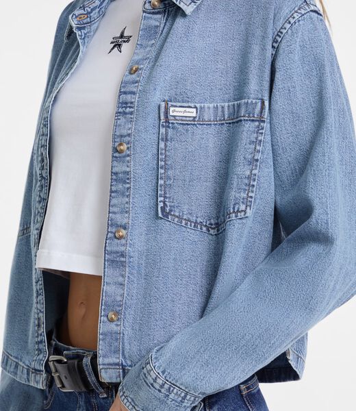 قميص جينز قصير