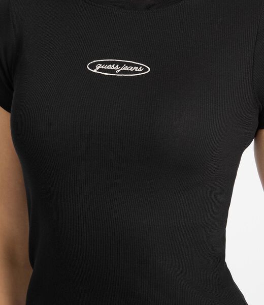 Slim embroidered tank top